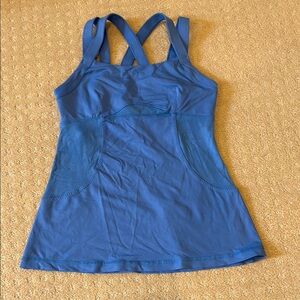 Blue Lululemon Athletic Tank Top